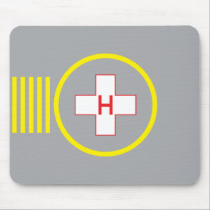 Hôpital 5 de tapis de souris d'héliport