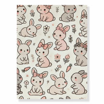 Hoppy Bienvenue : Bunny Baby shower Foam Board