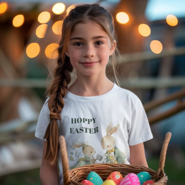 Hoppy Easter | Bunny Kids T-Shirt  (Créateur téléchargé)