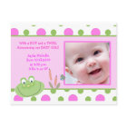 HOPPY FROG Baby Photo faire-part de naissance