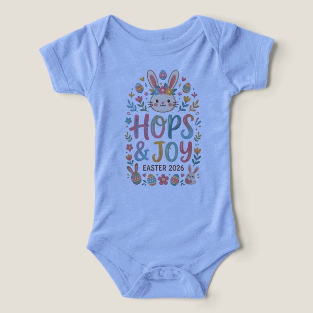 Hops & Joy Easter Shirt for Kids (Design Recto)