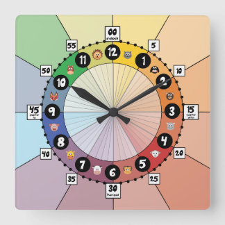 Horaire de l'école légère Horloge pour enfants (Ca