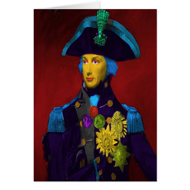 Horatio Nelson Pop Art Birthday Card (Devant)