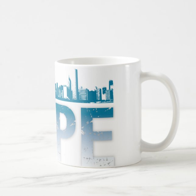 Horizon de Chicago de tasse d'espoir d'Obama (Droite)