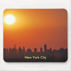 Horizon de New York City au tapis de souris de
