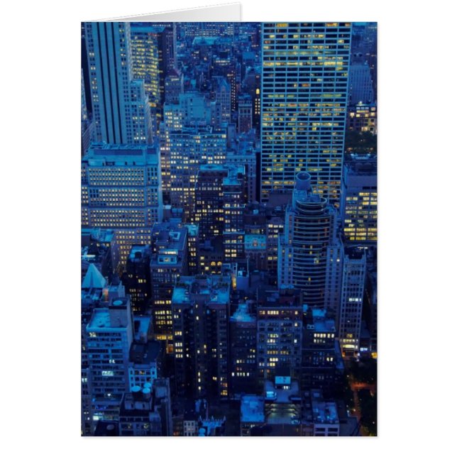 Horizon de NYC, vue courbe au crépuscule (Devant)