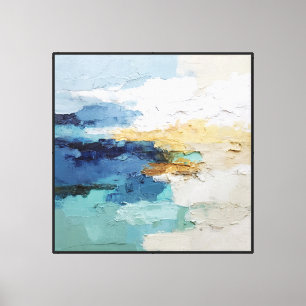 Horizon Ensoleillé – Toile Abstraite de Paysage Ma
