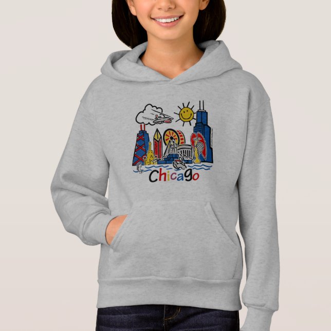 Horizon mignon de Chicago d'enfants (Devant)