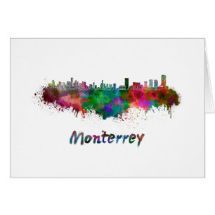 Horizon Monterrey en aquarelle