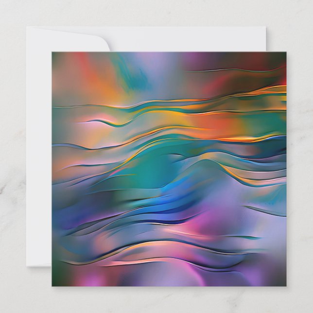 "Horizons fluides" Art Abstrait contemporain (Devant)