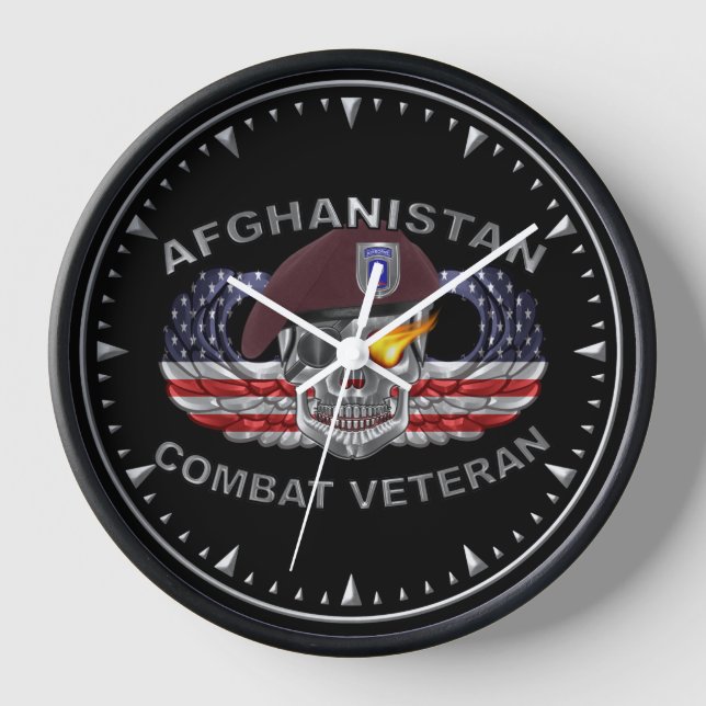 Horloge 173e brigade aéroportée Afghanistan Vétéran (Recto)