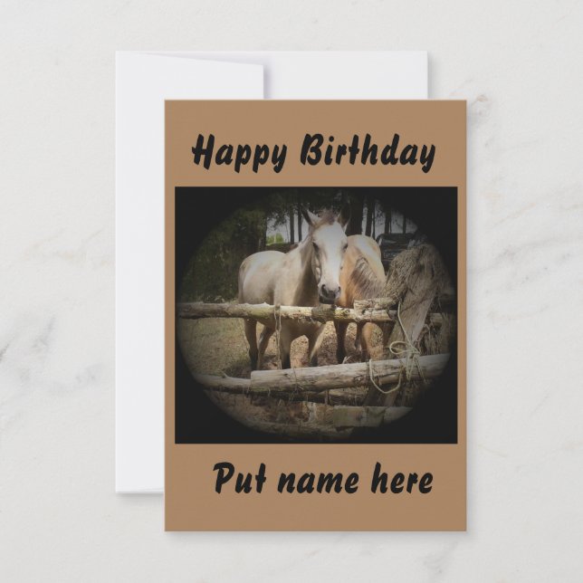 Horloge 1 Carte Anniversaire (Devant)