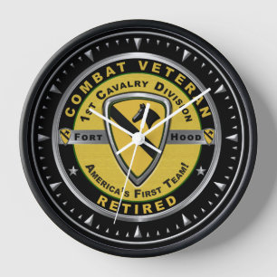 Horloge 1re Division de cavalerie Vétéran à la retraite