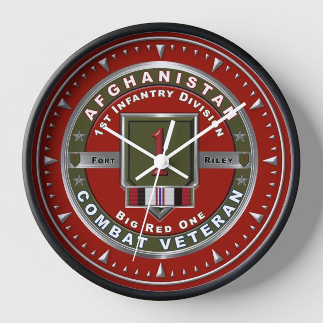 Horloge 1re Division d'infanterie Afghanistan Vétérinaire (Recto)