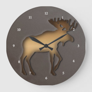 Horloge 2 d'orignaux