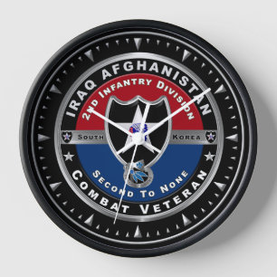 Horloge 2e division d'infanterie Iraq Afghanistan Vétérina
