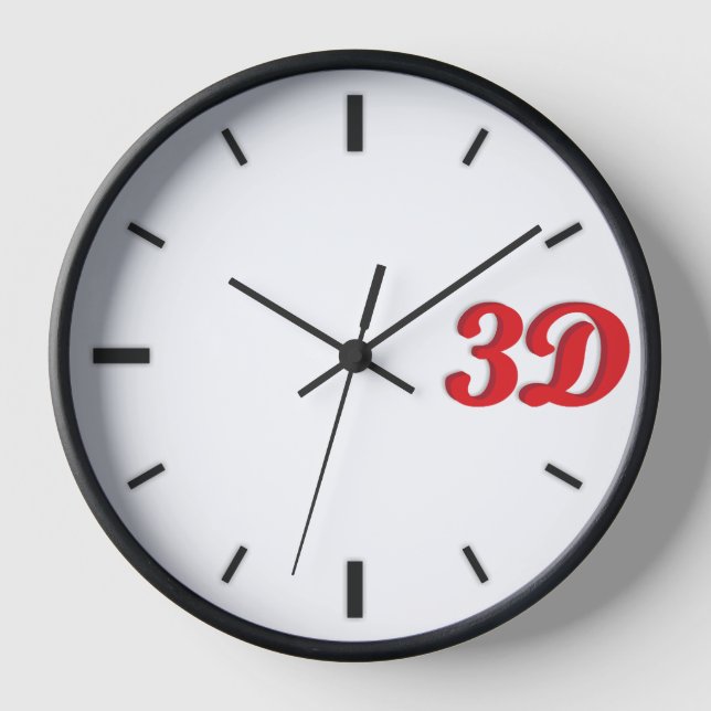 Horloge 3D C1. (Recto)