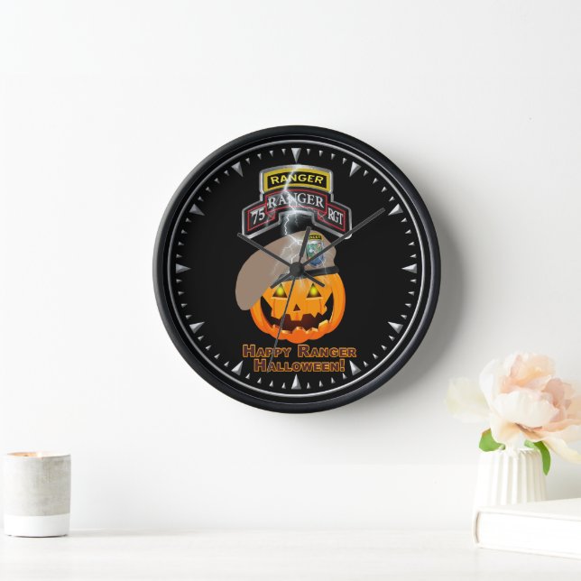 Horloge 75e régiment de Rangers Halloween (Maison)
