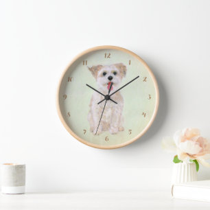 Horloge à Cadre en Bois Naturel Morkie