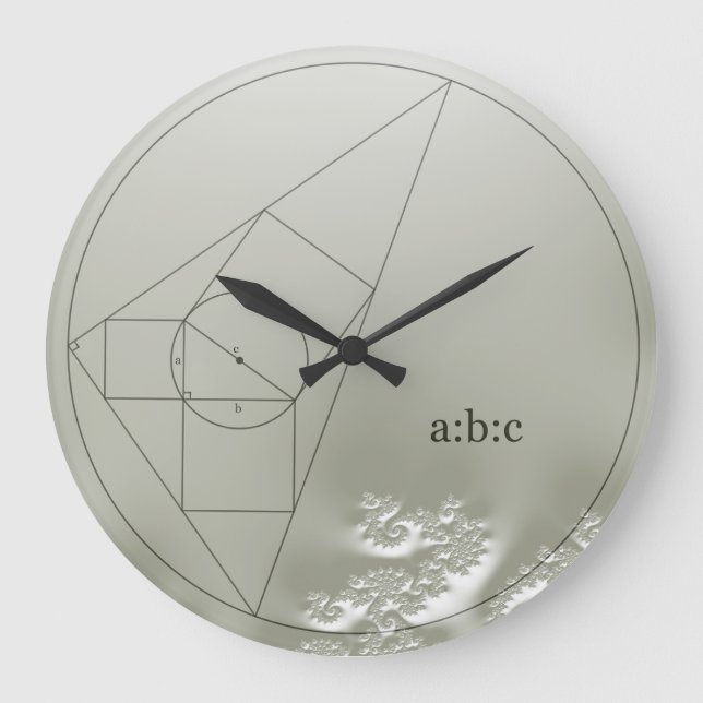 Horloge à énigme mathématique fractale (Recto)