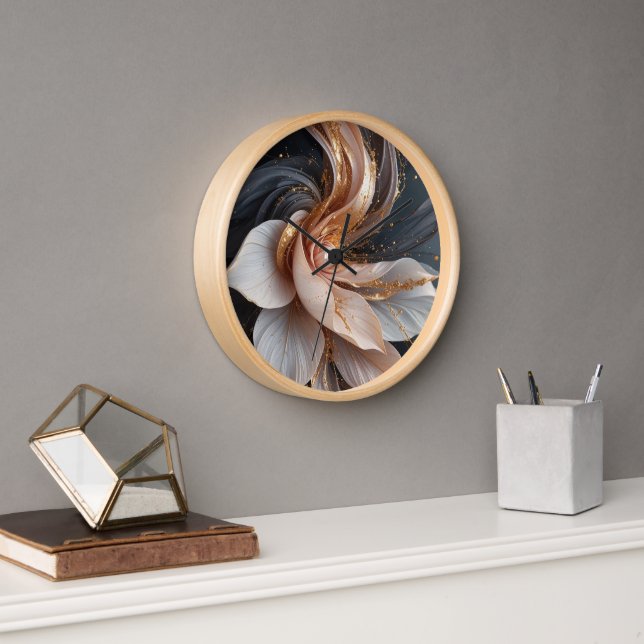 horloge à fleurs (Bureau)