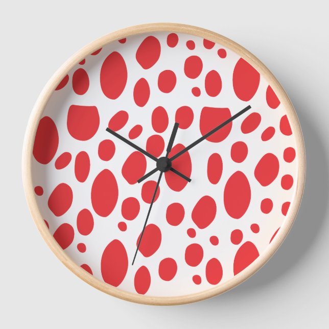 Horloge à motif abstrait moderne (Recto)