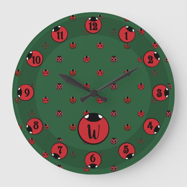 Horloge à pois coccinelle (Recto)