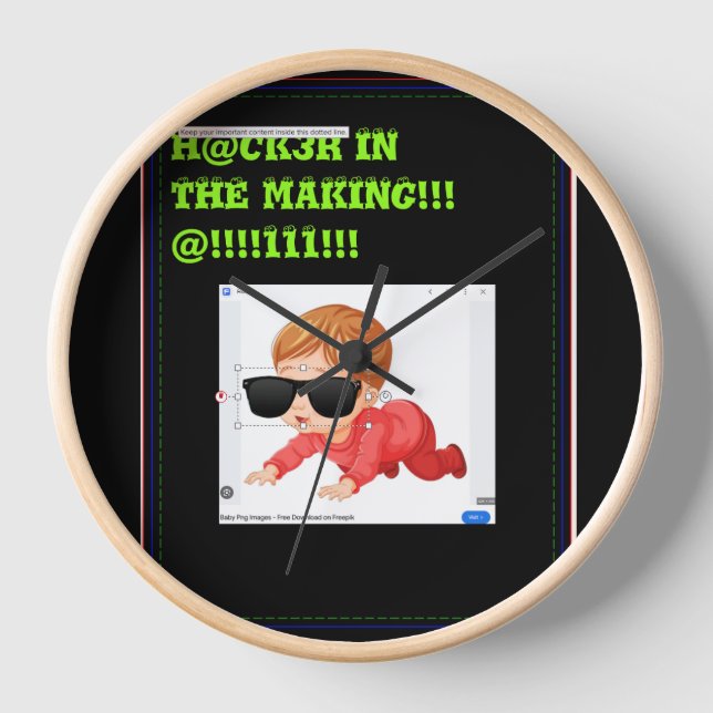 HORLOGE À QUELLE HEURE EST-CE ? HACKER TIME ! ! ! ! ! (Recto)