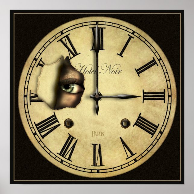 Horloge à regarder Petite affiche Impression (Devant)