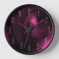 Abstrait Black Smoke Swirl - rose