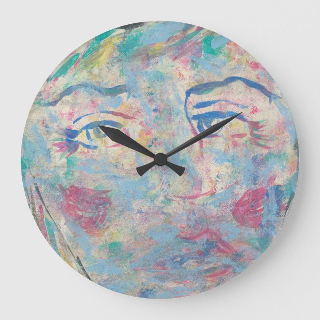 Horloge Abstraite colorée "fantaisie" (Recto)