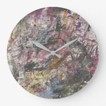 Horloge Abstraite "Confetti Too"