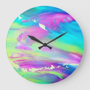 Horloge abstraite de peinture