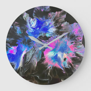 Horloge Abstraite Electric Bloom