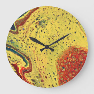 Horloge Abstraite Jaune Sauvage Tôt Le Matin 2