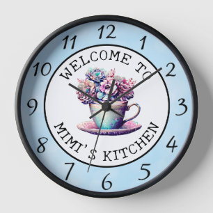 Horloge Accueil personnalisé dans la cuisine de Mimi