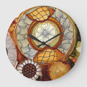 Horloge acrylique ronde machine