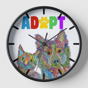 Horloge Adoption et Secourt de chiens et de chats