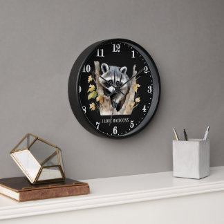 Horloge adorable ratons ratons animaux amoureux ajouter du