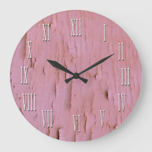 Horloge affligée par rose vintage de regard