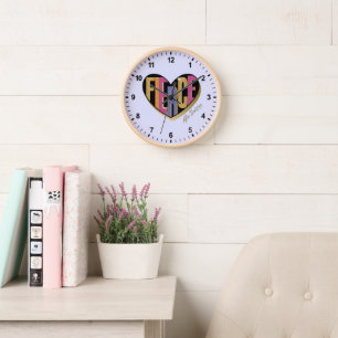 Horloge Afro Unicorn Fierce Heart Design