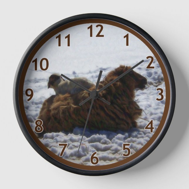 Horloge Agneau sur mouton (Recto)