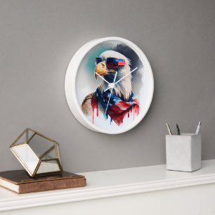 Horloge Aigle patriotique