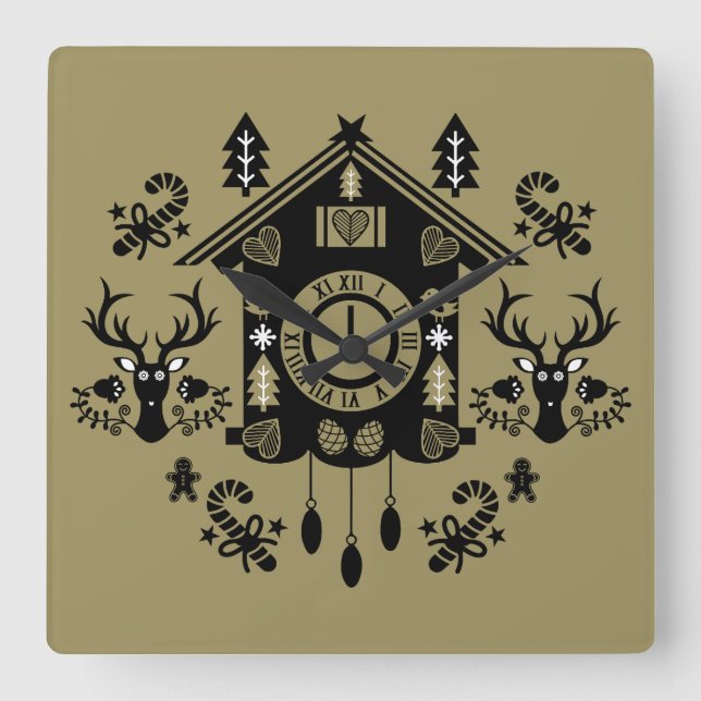 Horloge allemande Noël (Recto)