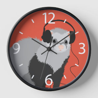 Horloge Amant Musique Drôle Ferret
