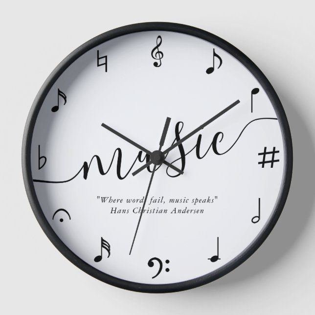 Horloge Amateurs de musique personnalisée (Recto)
