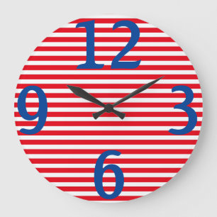 Horloge américaine patriotique en acrylique