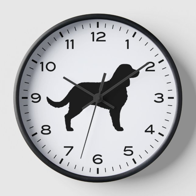 Horloge American Water Spaniel Chien race Silhouette (Recto)