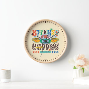 Horloge AMIS™   Mais Premier café Vibrant Graphisme