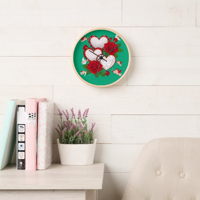 Horloge Amour & Romance – Édition spéciale de la Saint-Val (Salle de lecture)
